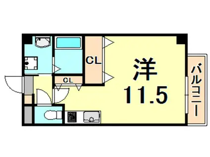 J&Nサマセットプレイス(ワンルーム/6階)の間取り写真