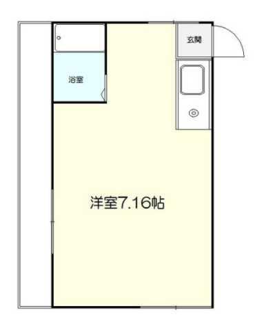 プラスリノ高円寺(ワンルーム/2階)の間取り写真
