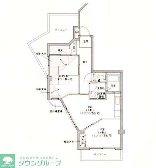 シェ・ノートフ桑原台(3LDK/4階)の間取り写真