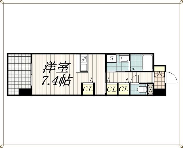 プレシャス(1K/5階)の間取り写真