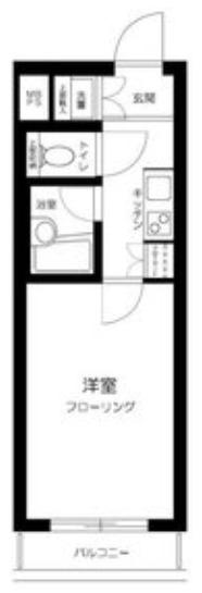 ルーブル高円寺弐番館(1K/3階)の間取り写真