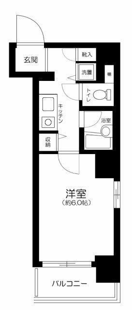 菱和パレス早稲田参番館(1K/5階)の間取り写真