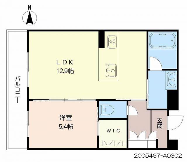 シャーメゾンステージ鳥栖(1LDK/3階)の間取り写真
