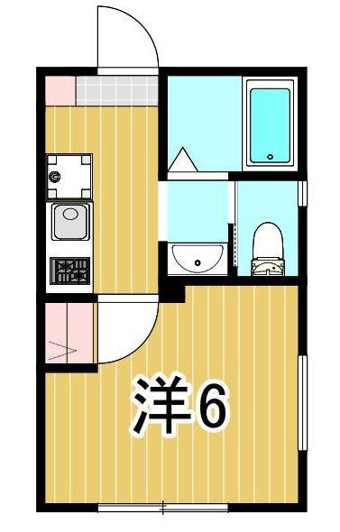 アズール東尾久(1K/1階)の間取り写真