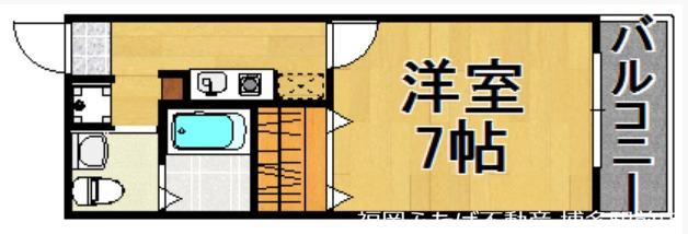 CASAMENTO CLIVO(1K/1階)の間取り写真