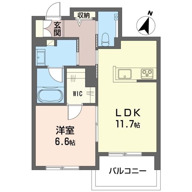 グランメゾン戸塚(1LDK/2階)の間取り写真