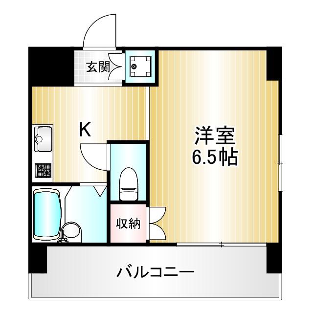 ルーブル上北沢(1K/2階)の間取り写真