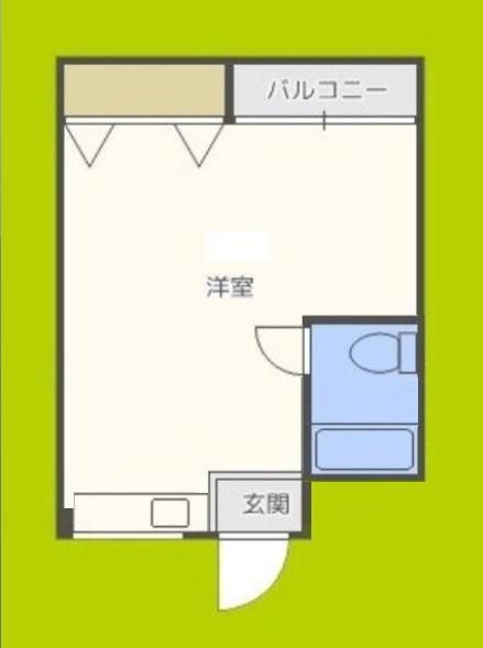 志村ハイツ(ワンルーム/1階)の間取り写真