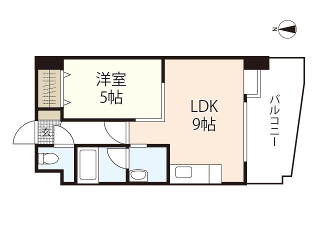 SHETLAND COURT(1LDK/5階)の間取り写真