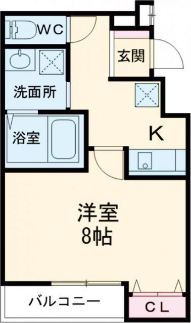フジパレス百舌鳥駅南II番館(1K/2階)の間取り写真