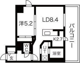 F012KOTONI(1LDK/3階)の間取り写真