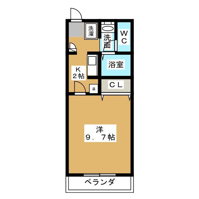 マンションTENYU(1K/3階)の間取り写真