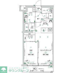 ガレリアレジデンス大泉学園(1LDK/2階)の間取り写真