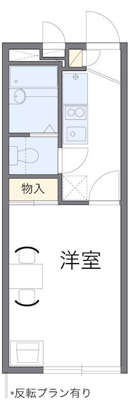 アレグリアス(1K/2階)の間取り写真