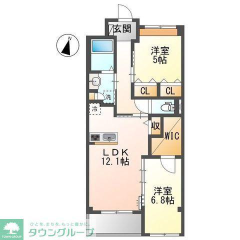 ハイムマルセン参番館(2LDK/3階)の間取り写真