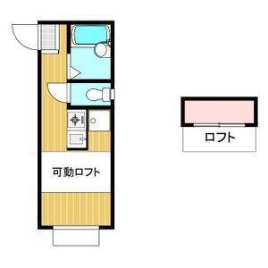 リアルヒルズ辻堂新町(ワンルーム/2階)の間取り写真