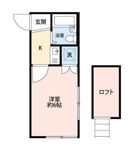 シャンテ王子(1K/3階)の間取り写真