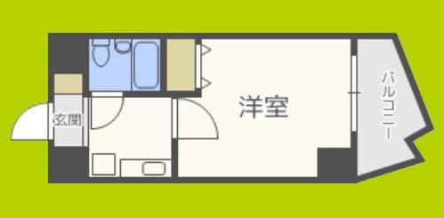 エスリード野田駅前(1K/2階)の間取り写真