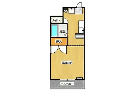 ブライトライツ高島(1K/4階)の間取り写真