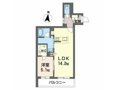 SHAMAISON AMIDAIKE(1LDK/2階)の間取り写真