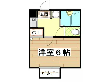 EST近江堂(1K/2階)の間取り写真