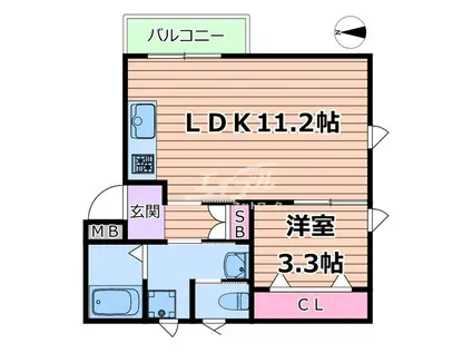 GRACE FUKAEBASHI(1LDK/2階)の間取り写真