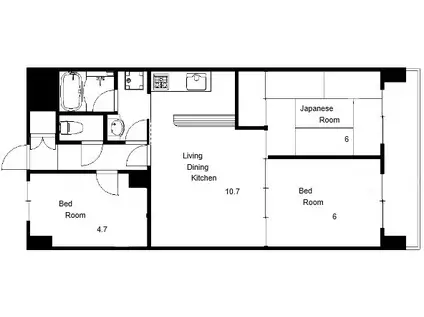 朝日プラザCITYウエストヒル神戸C棟(3LDK/3階)の間取り写真