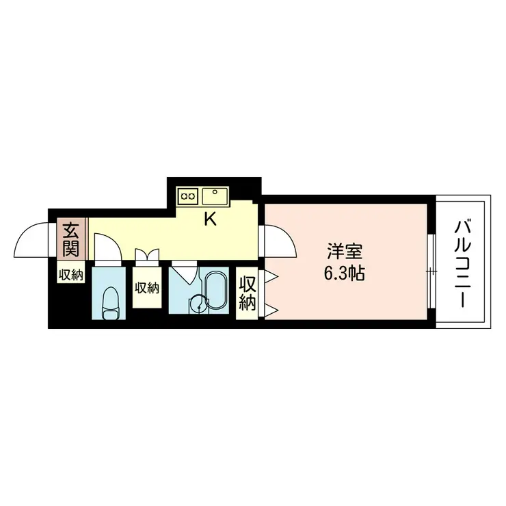 エスティメゾン神田 5階階 間取り