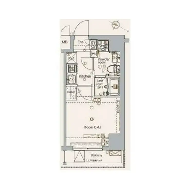 メイクスデザイン板橋本町 6階階 間取り