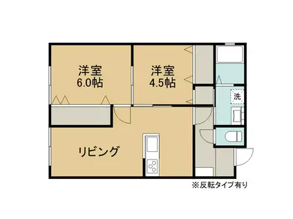 SEハウス(2LDK/1階)の間取り写真