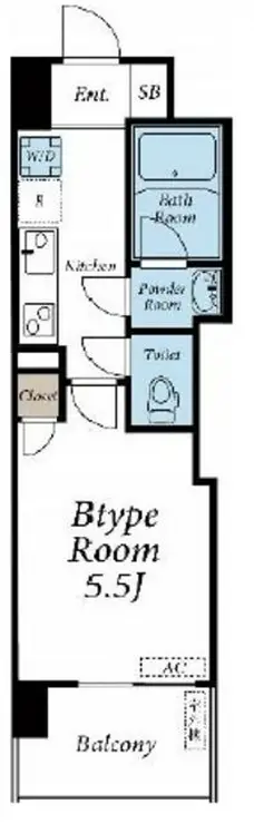 CASA AL MARE 6階階 間取り