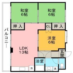サンストリート松降(4DK/1階)の間取り写真