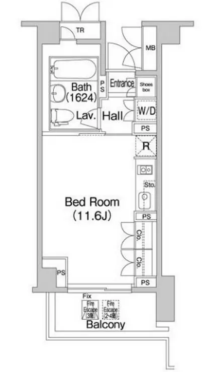 Brillia代官山プレステージ 2階階 間取り