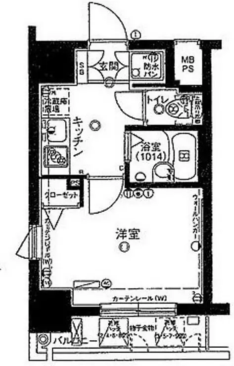 パークウェル麻布十番 9階階 間取り