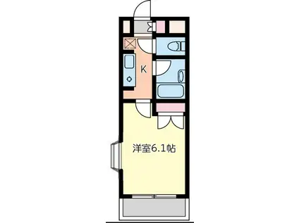 ユニオン・スクエア(1K/2階)の間取り写真