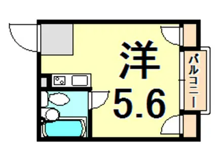 セントラル武庫川(ワンルーム/2階)の間取り写真