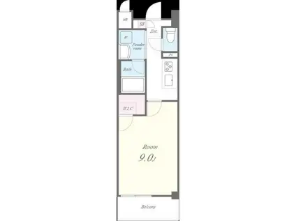 MONTE LUCE(1K/5階)の間取り写真