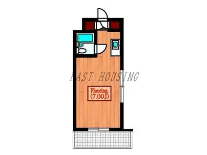 ユースフル笹塚NO2(ワンルーム/5階)の間取り写真