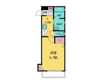 THE CHENS(1K/1階)の間取り写真