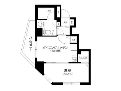 ラグジュアリーアパートメント文京千石01(1DK/9階)の間取り写真