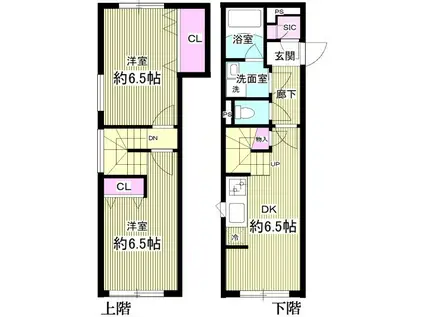 スタンズ神楽坂(2DK/5階)の間取り写真