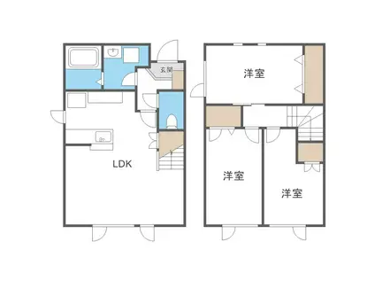 ハイム815(3LDK/1階)の間取り写真