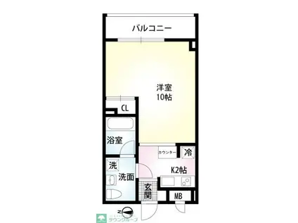 ダイワティアラ村上駅前II(1K/1階)の間取り写真