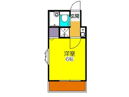 ウエルス本郷ハウス(1K/3階)の間取り写真