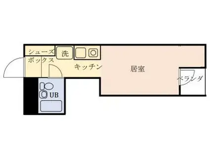 アップルコート川崎2(ワンルーム/1階)の間取り写真