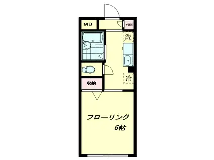 グランエトワール(1K/2階)の間取り写真