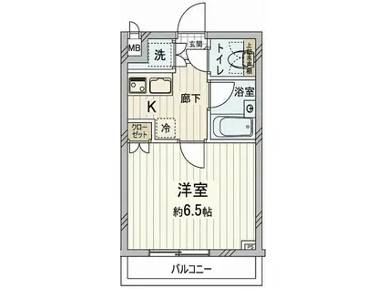 ルーブル荻窪伍番館(1K/3階)の間取り写真