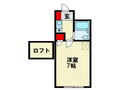 クレスト黒崎(1K/3階)の間取り写真