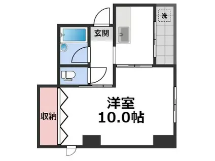 サンジェルマン玉造(2K/7階)の間取り写真