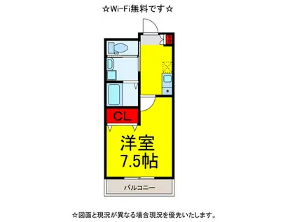 CEST LA VIE (1K/3階)の間取り写真